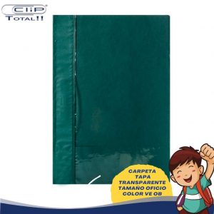 CARPETA TAPA TRANSPARENTE TAMAÑO OFICIO COLOR VE OB