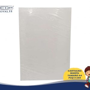 CARTULINA MARFIL TAMAÑO A4 PAQUETE X 100