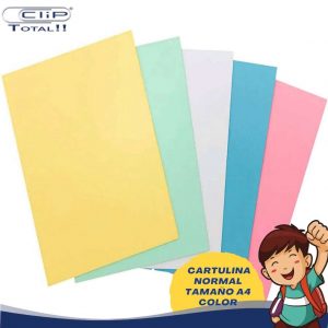 CARTULINA NORMAL TAMAÑO A4 COLOR