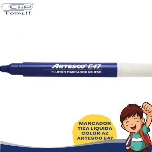 MARCADOR TIZA LIQUIDA COLOR AZ ARTESCO E47