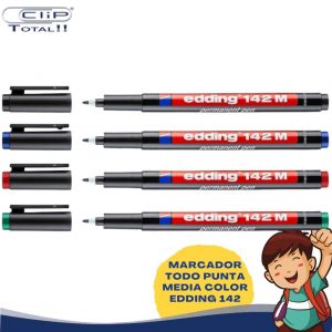 MARCADOR TODO PUNTA MEDIA COLOR EDDING 142