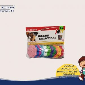 JUEGO DIDACTICO BASICO ROSETA GRANDE PAQUETE X36