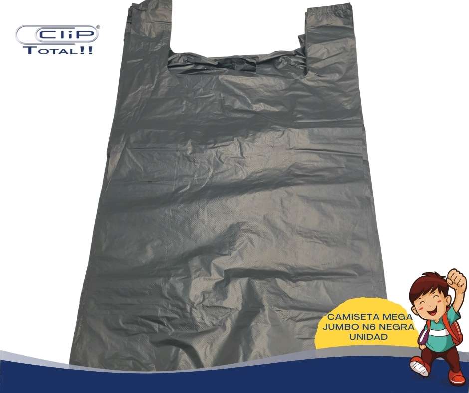 FUNDA CAMISETA MEGA JUMBO N6 NEGRA X001U
