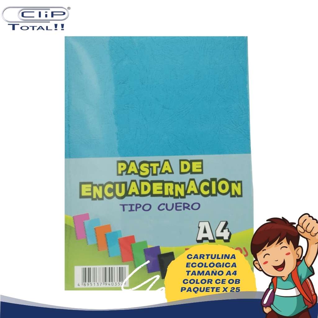 CARTULINA ECOLÓGICA A4 COLOR CE OB X25U PAQUETE