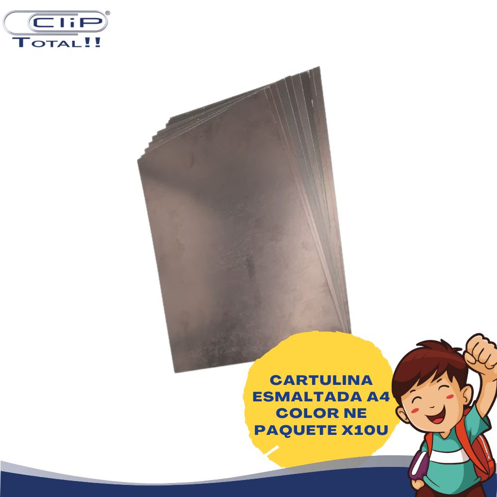 CARTULINA IRIS ESMALTADA A4 COLOR NE PAQUETE X10U