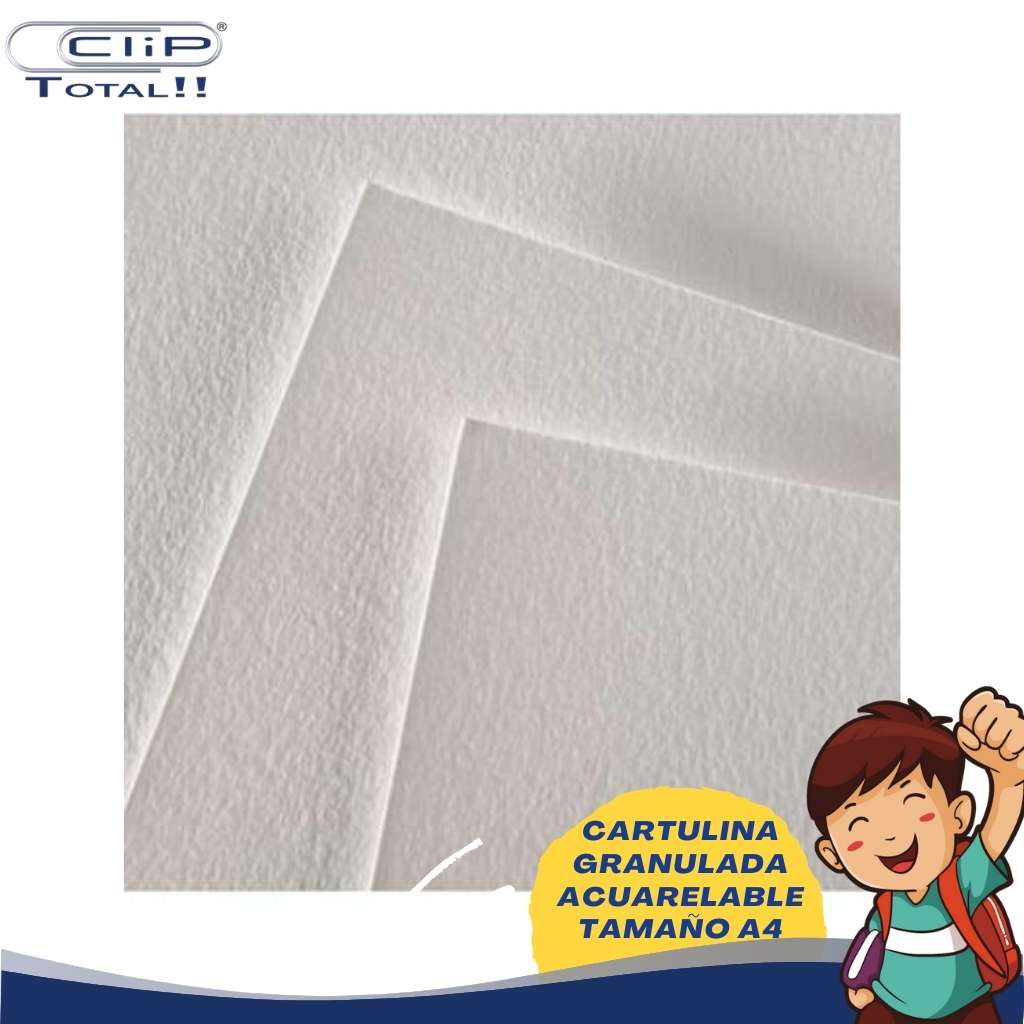 CARTULINA GRANULADA ACUARELABLE A4