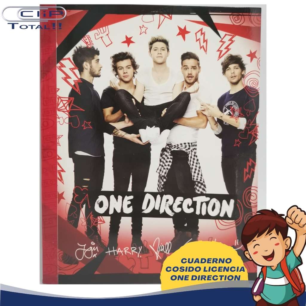 CUADERNO COSIDO LICENCIA ESTILO ONE DIRECTION