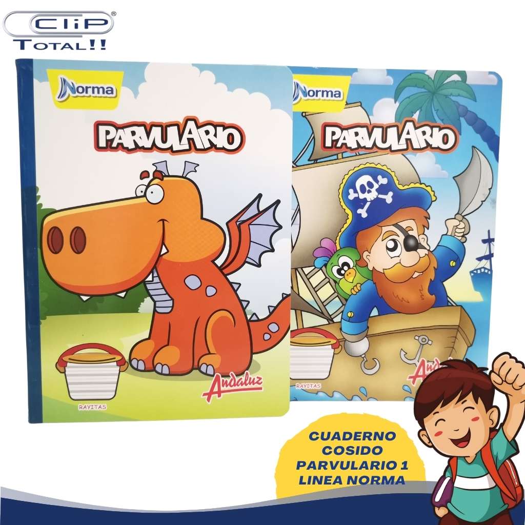CUADERNO COSIDO PARVULARIO LINEAS NORMA