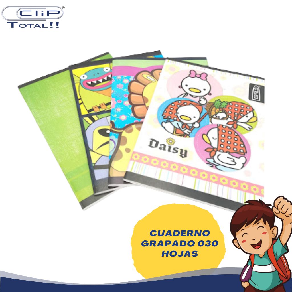 CUADERNO GRAPADO 030 HOJAS