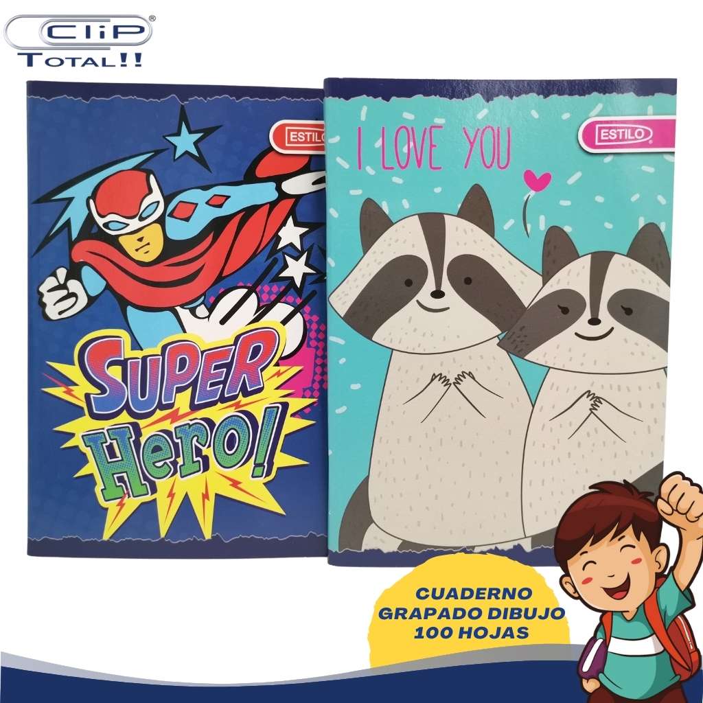 CUADERNO GRAPADO DIBUJO 100 HOJAS