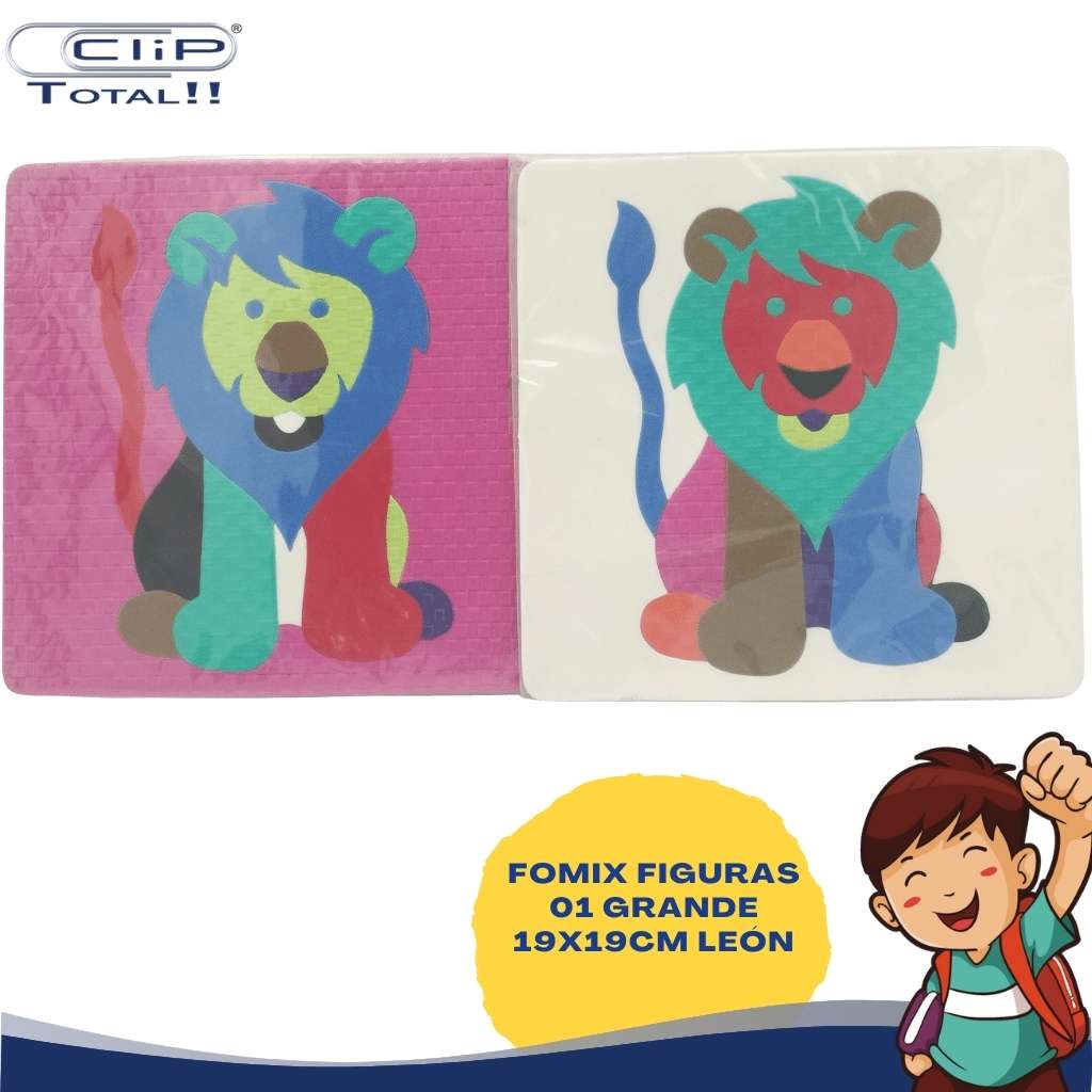 JUEGO DIDACTICO LOGICO ROMPECABEZAS FOMIX LEÓN 19X19CM