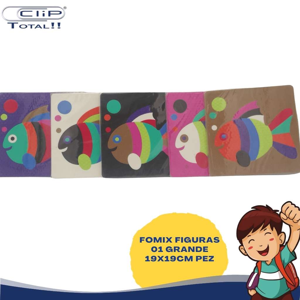 JUEGO DIDACTICO LOGICO ROMPECABEZAS FOMIX PEZ 19X19CM