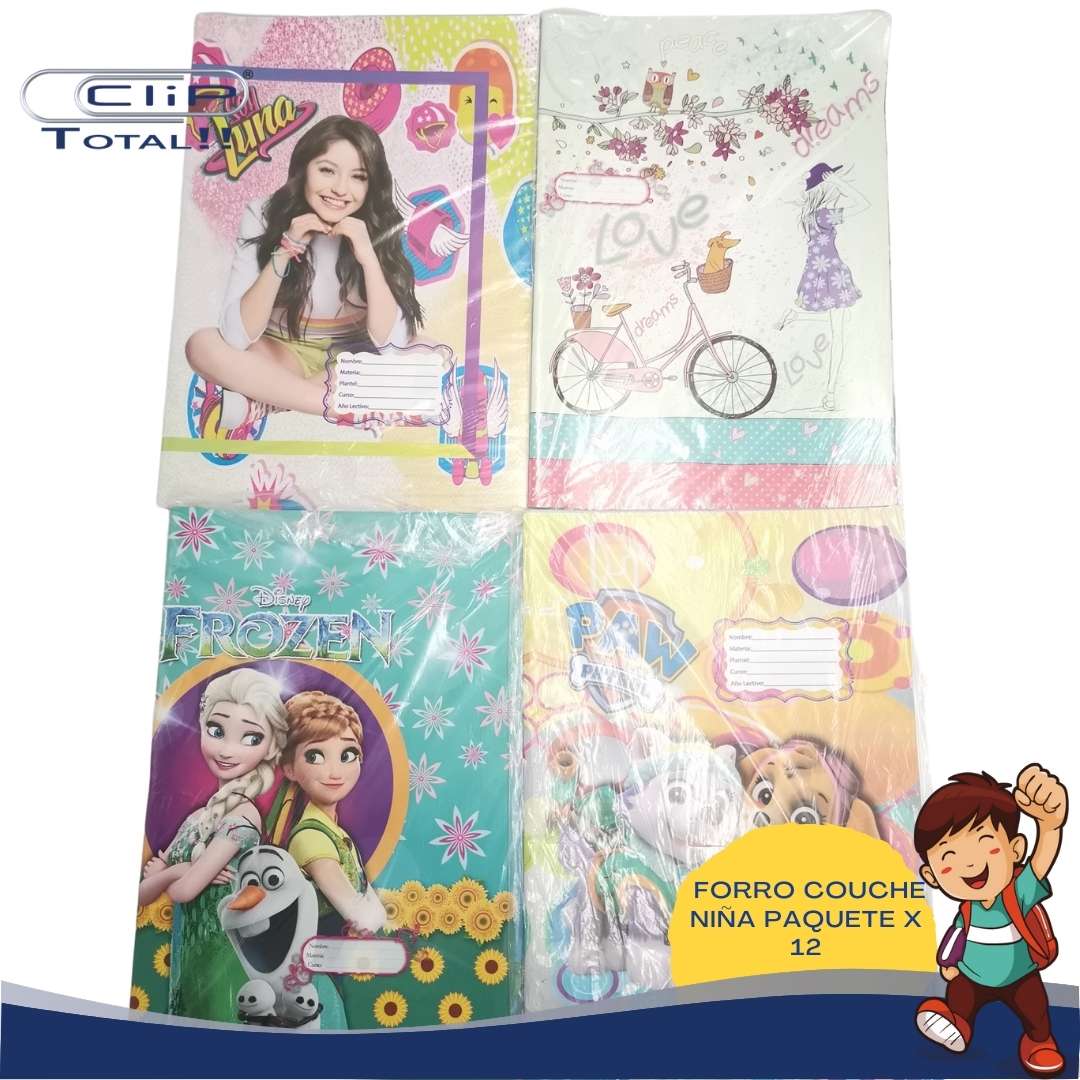FORRO COUCHE NIÑA X012U PAQUETE