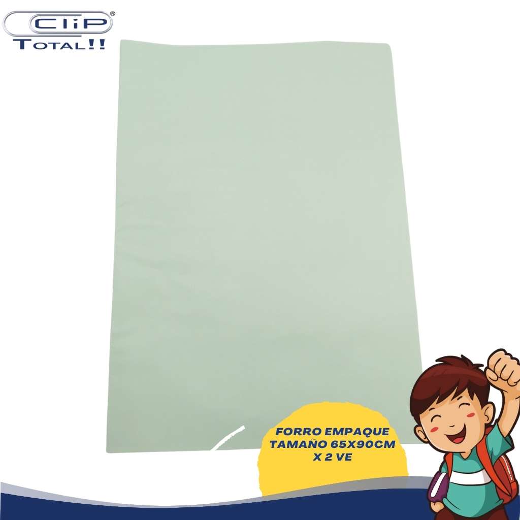 FORRO EMPAQUE 65X90CM X 2 COLOR VE