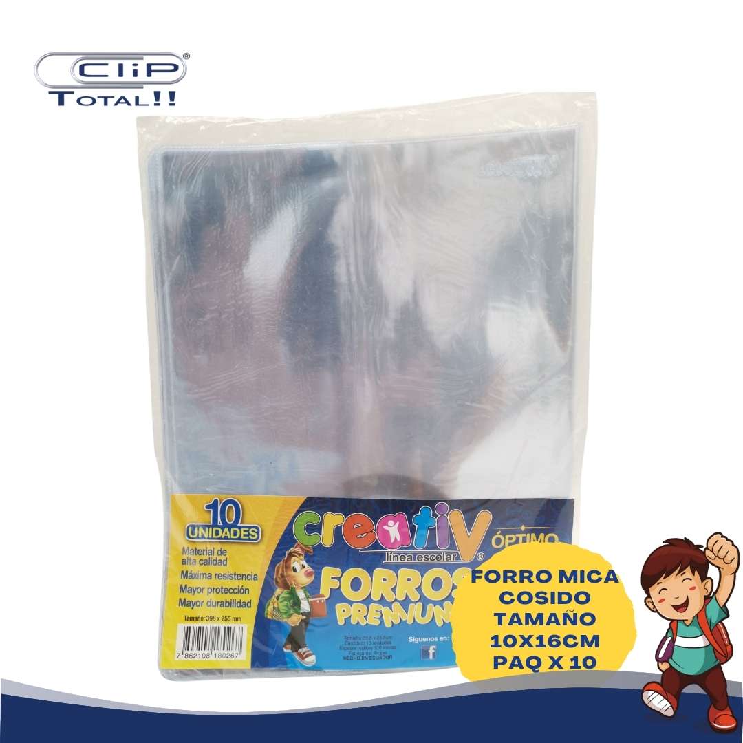 FORRO MICA COSIDO 10X16PULG 398X255MM X10U PAQUEETE
