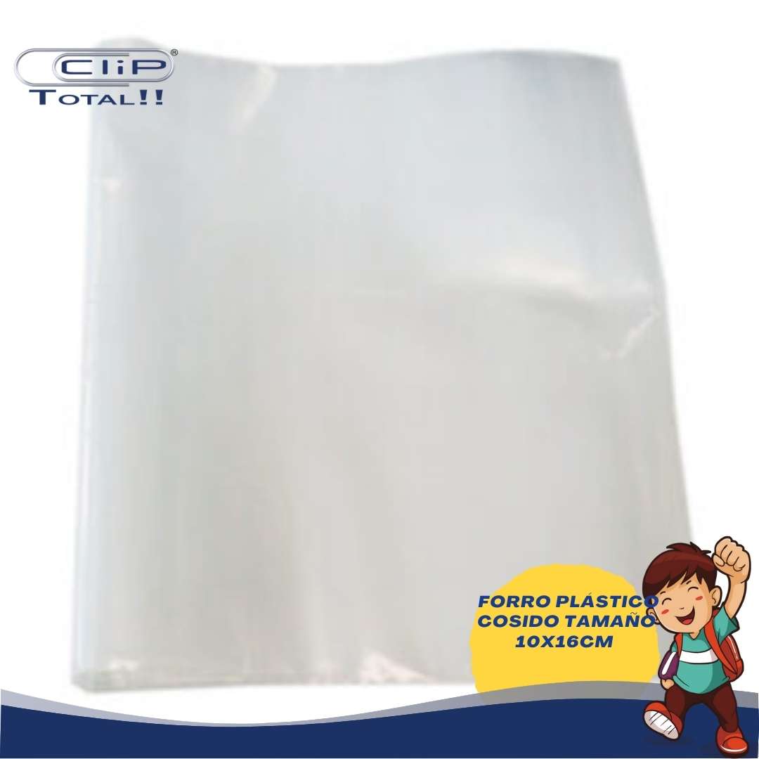 FORRO PLÁSTICO COSIDO 10X16PULG X001U