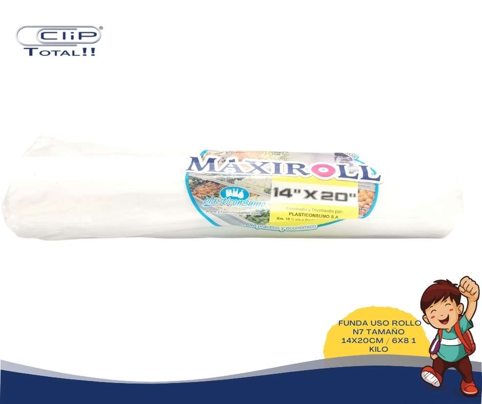 FUNDA ROLLO TAMAÑO A3 14X20PULG 36X51CM 1 KILO