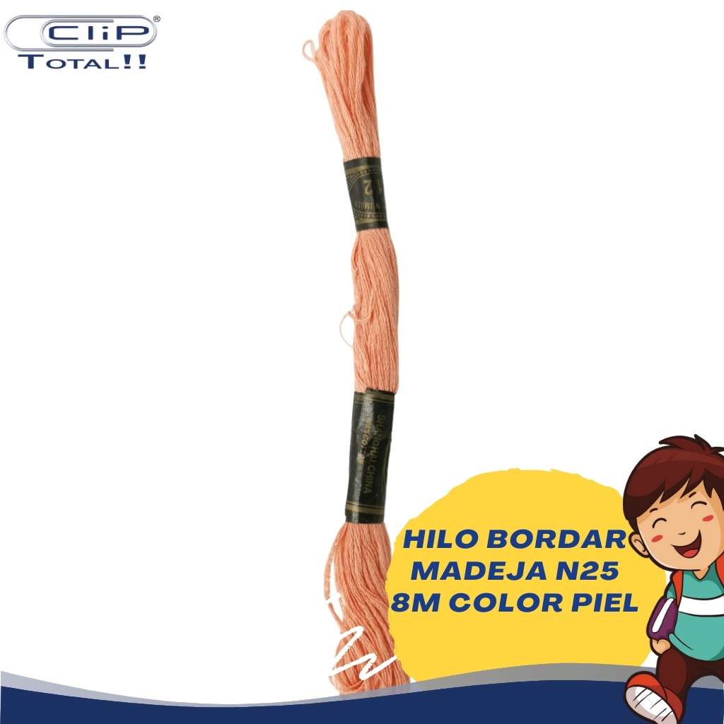 HILO BORDAR MADEJA N25 8M COLOR PIEL