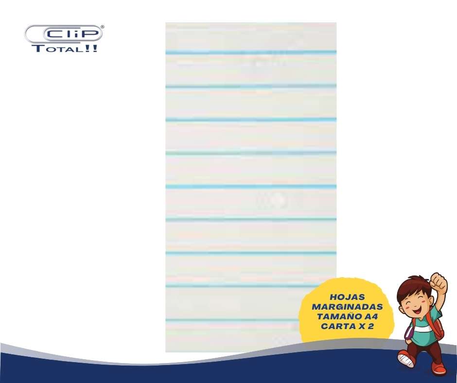 HOJAS MARGINADAS A4 CARTA X002U