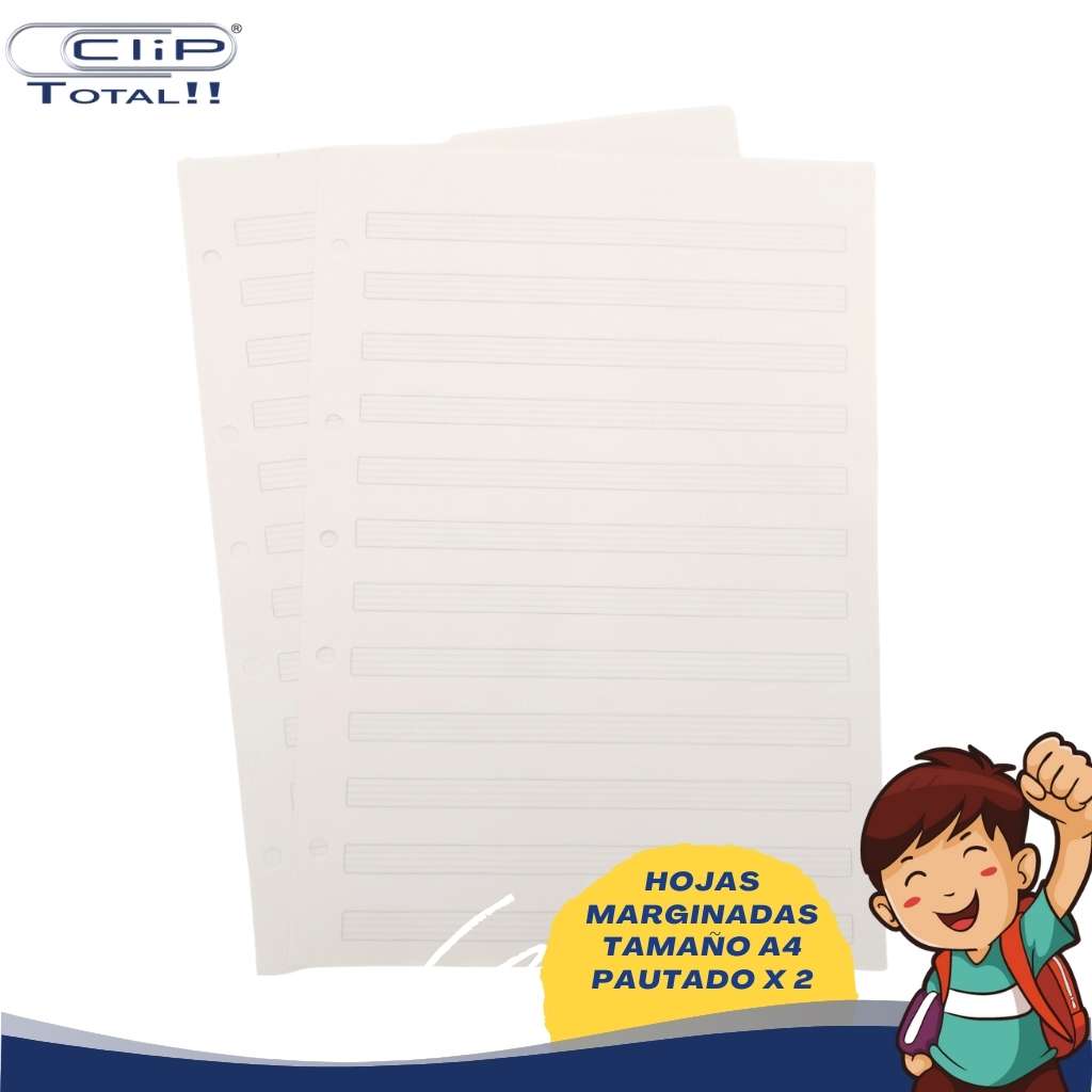 HOJAS MARGINADAS A4 PAUTADO X002U