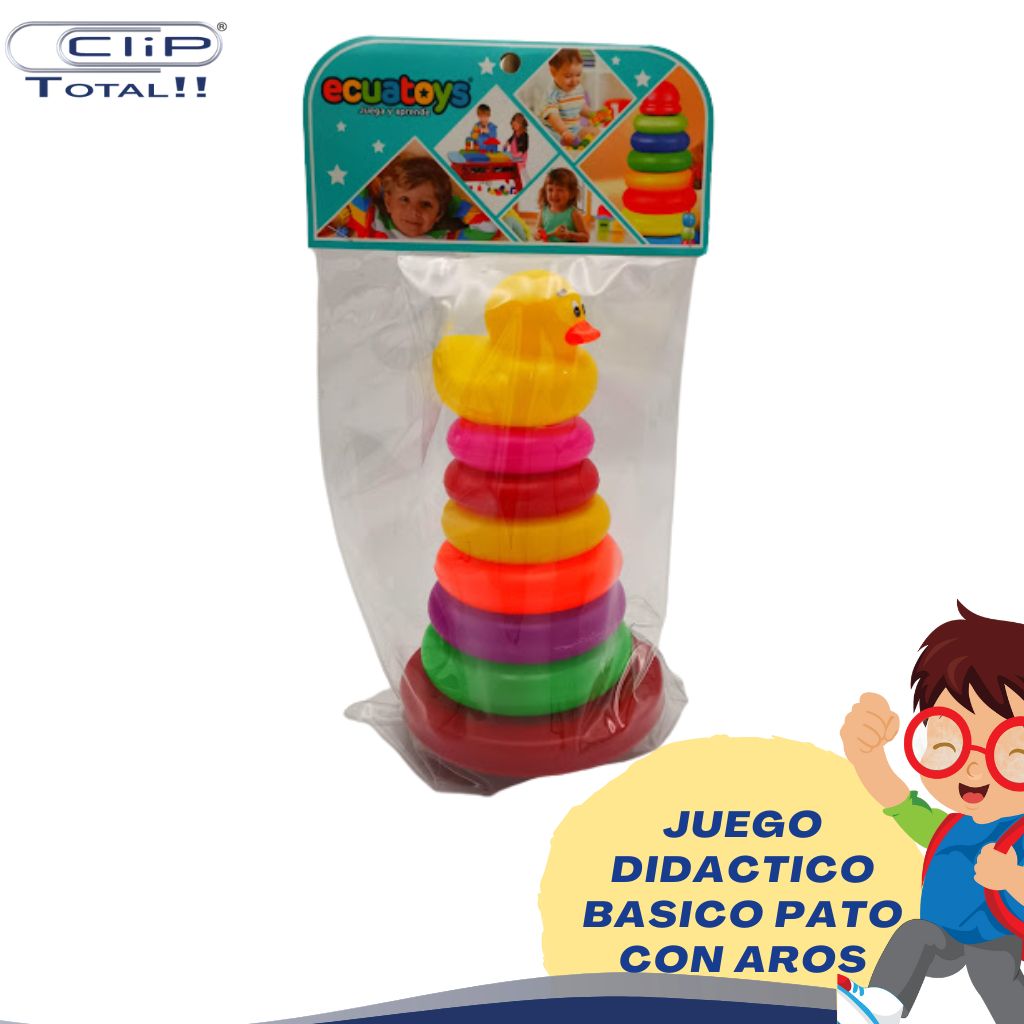 JUEGO DIDACTICO BASICO PATO CON AROS