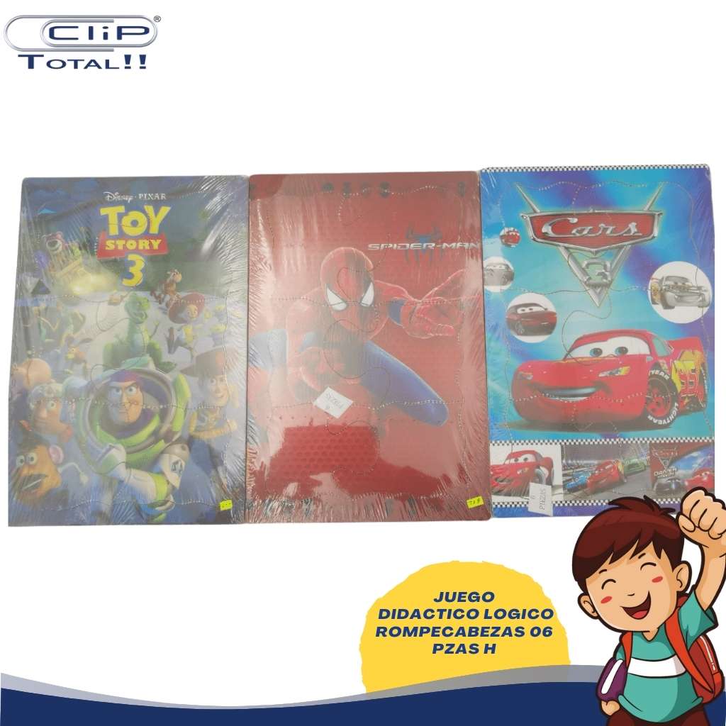 JUEGO DIDACTICO LOGICO ROMPECABEZAS MADERA 06 PIEZAS NIÑO