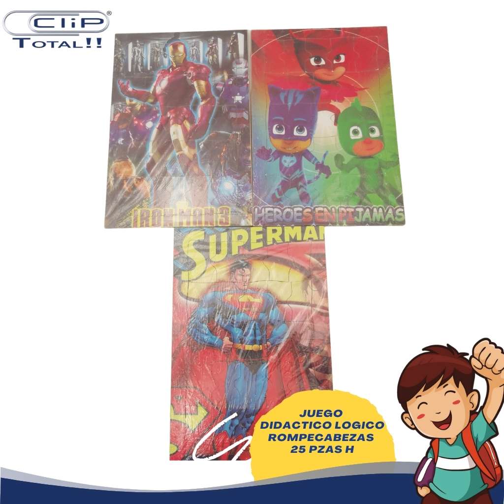 JUEGO DIDACTICO LOGICO ROMPECABEZAS MADERA 25 PIEZAS NIÑO