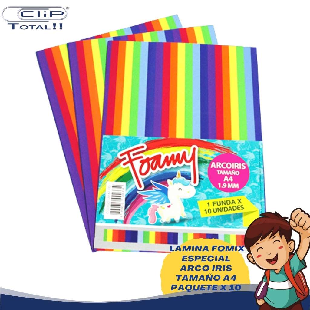 FOMIX ARCO IRIS A4 X10U PAQUETE