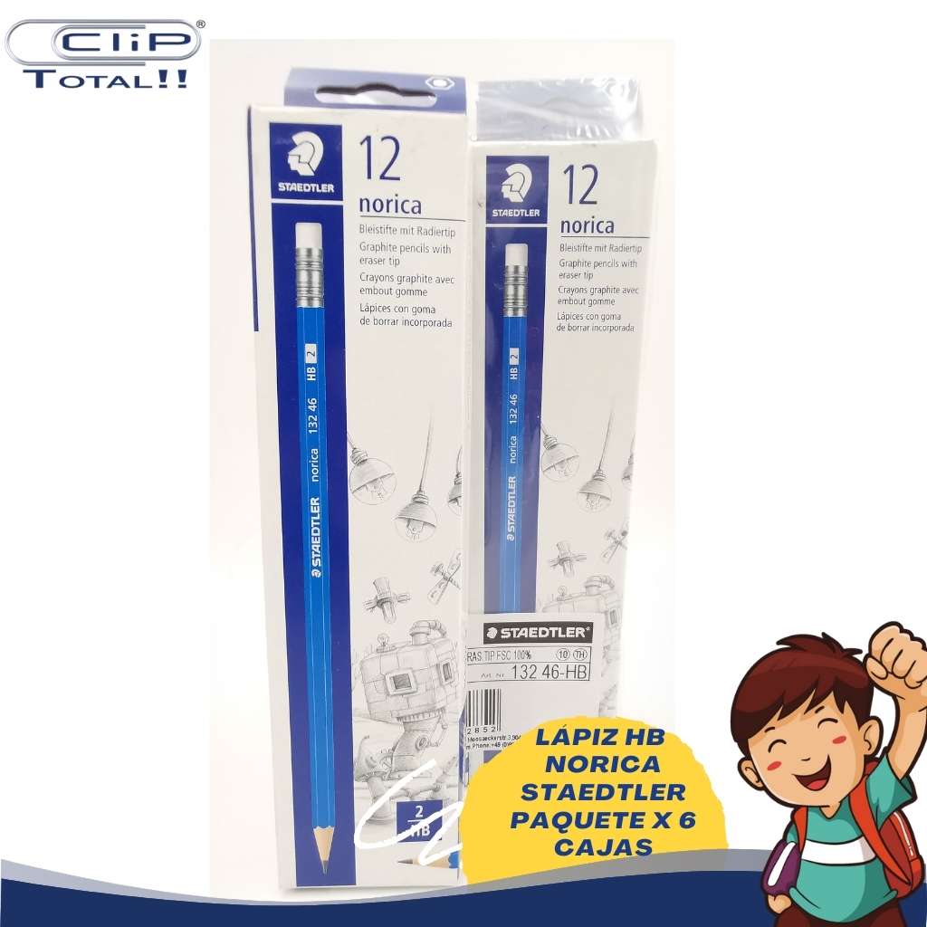 LÁPIZ HB N2 NORICA STAEDTLER X12U X6 CAJAS