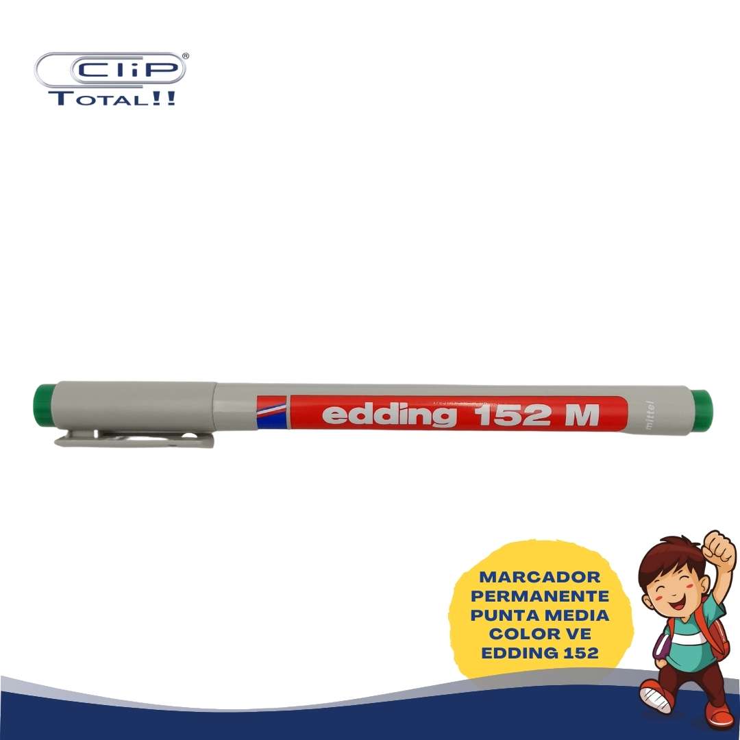 MARCADOR PUNTA MEDIA COLOR VE EDDING 152