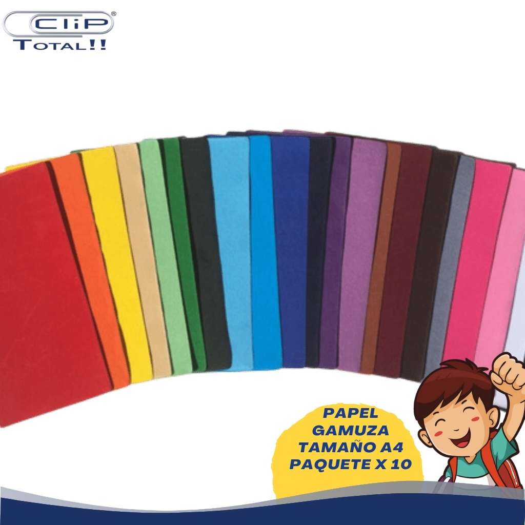 PAPEL GAMUZA A4 X10U PAQUETE