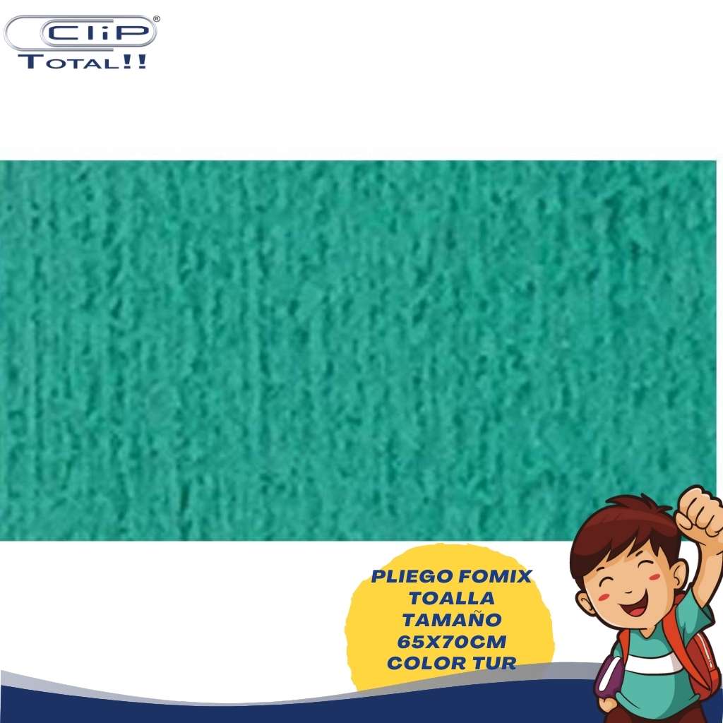 PLIEGO FOMIX TOALLA 65X70CM COLOR TUR