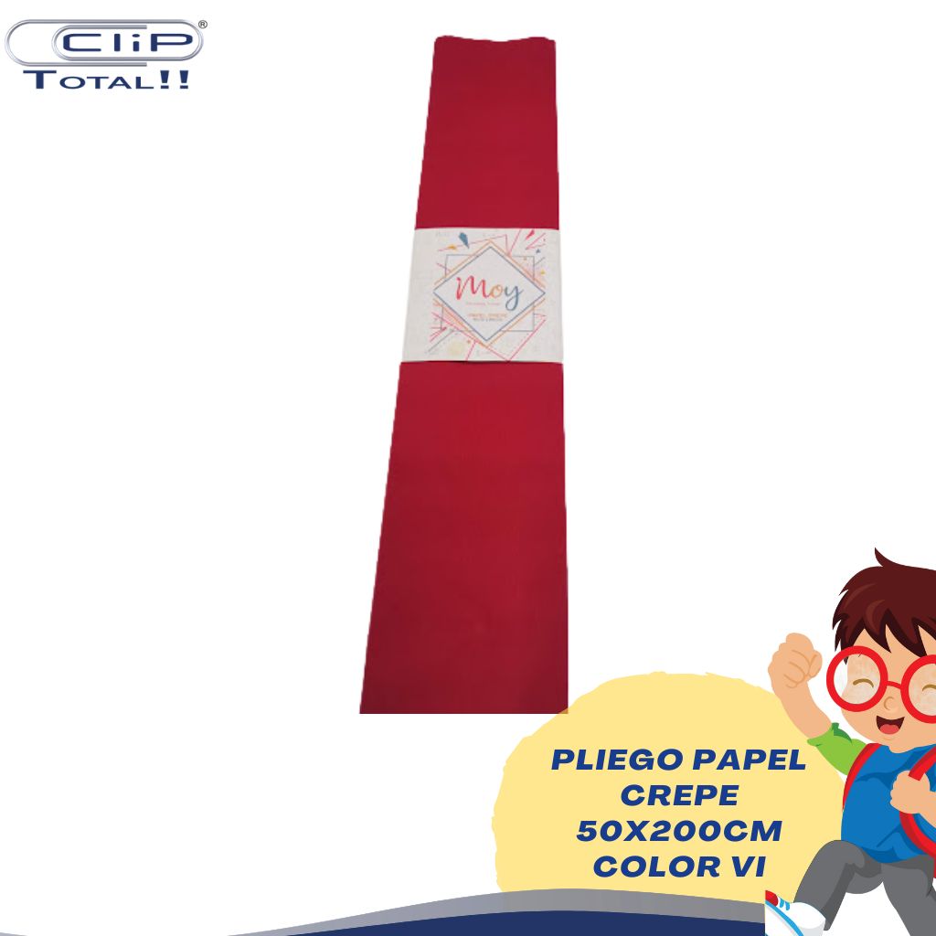 PLIEGO PAPEL CREPE 50X200CM COLOR VI