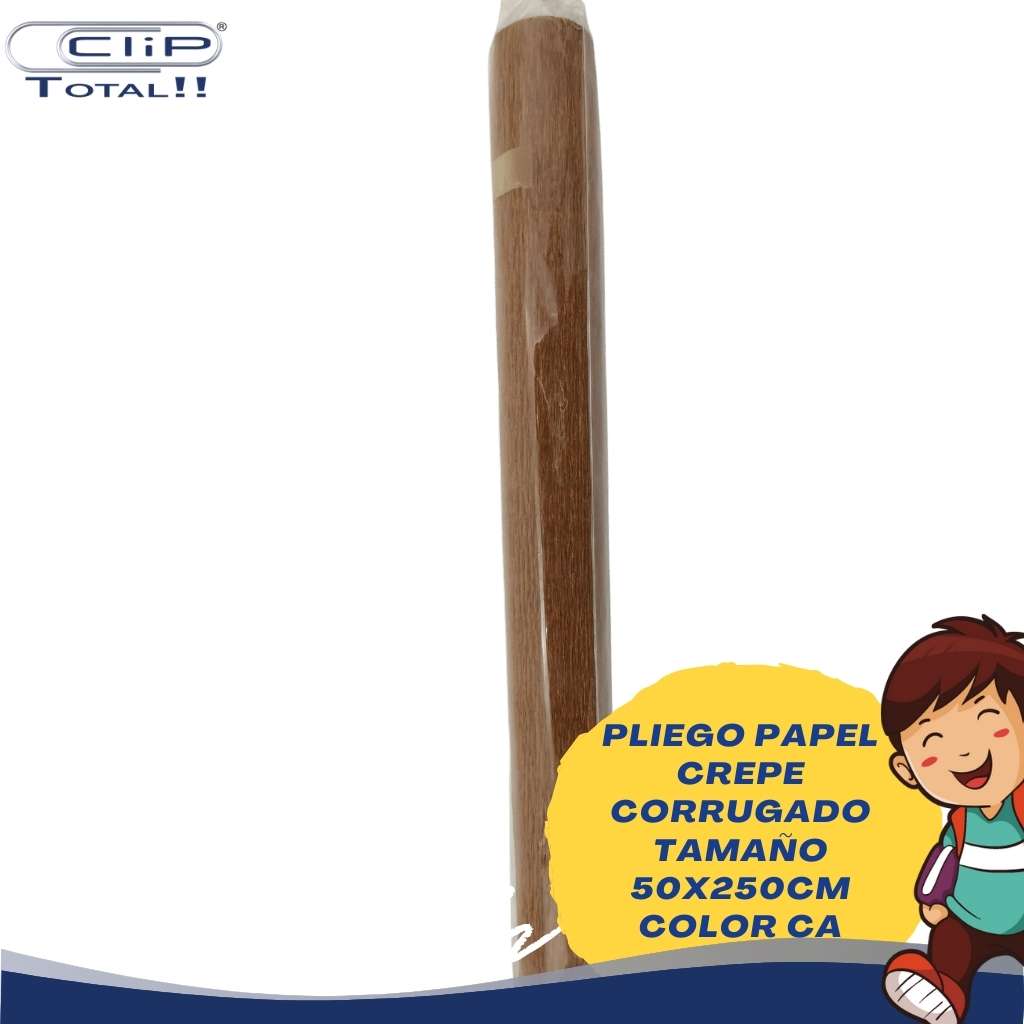 PLIEGO PAPEL CREPE CORRUGADO 50X250CM COLOR CA