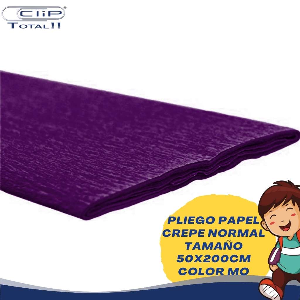 PLIEGO PAPEL CREPE 50X200CM COLOR MO
