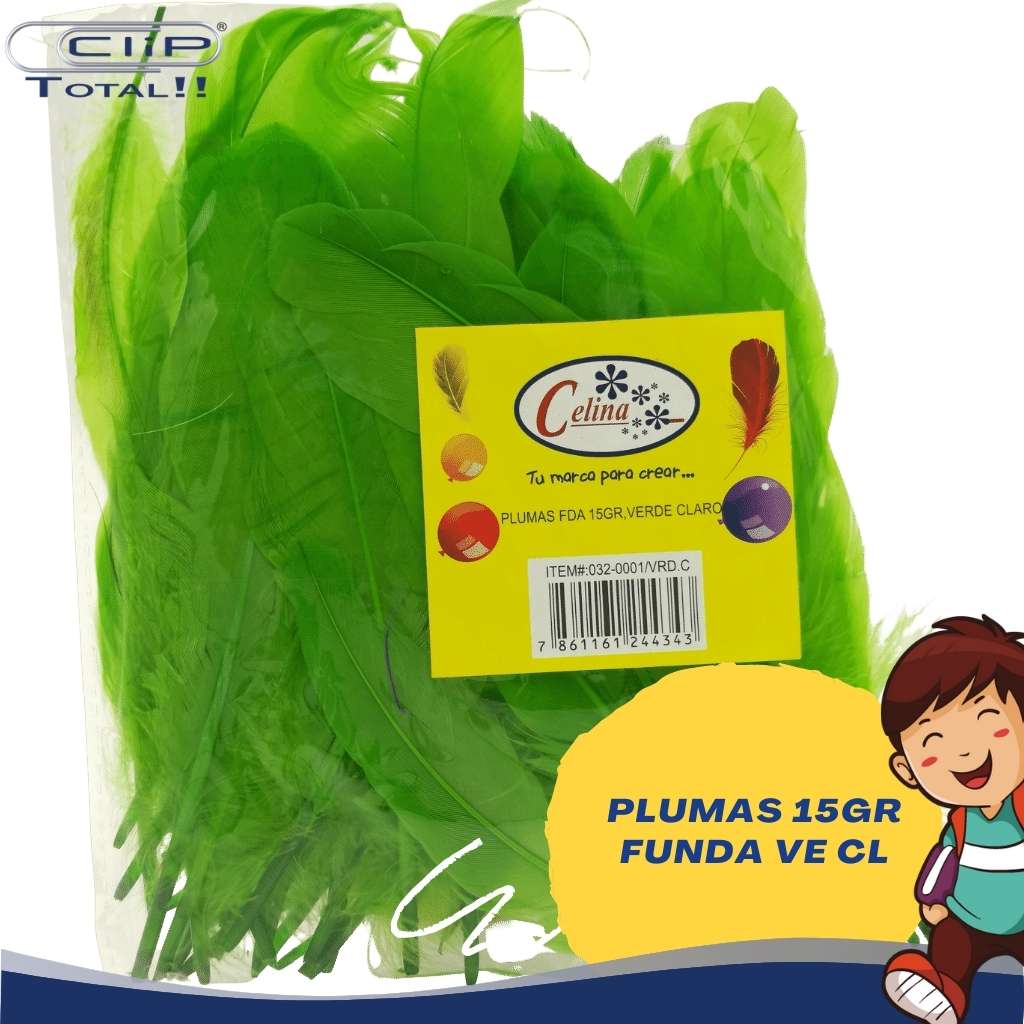 PLUMAS 15GR FUNDA VE CL