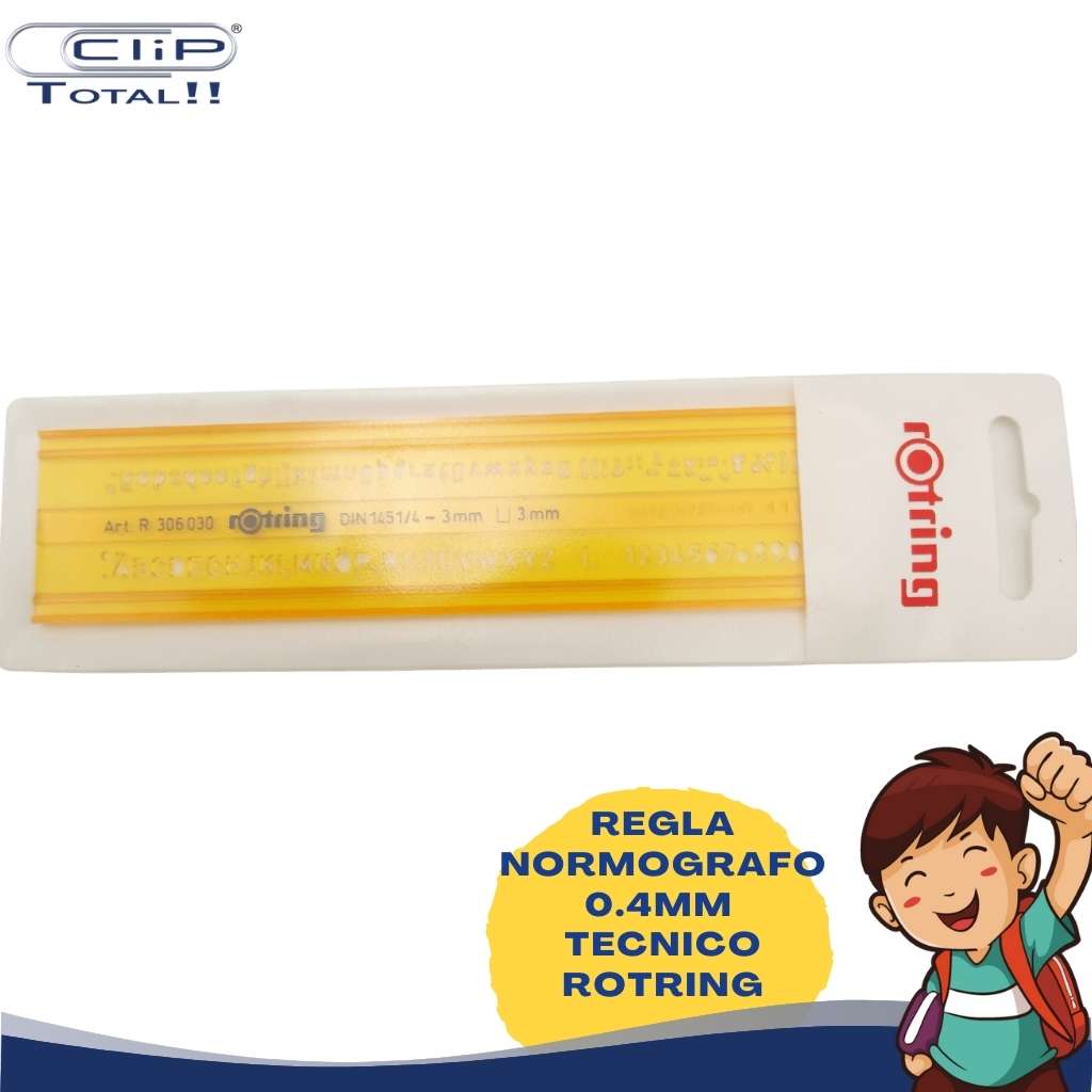 REGLA NORMOGRAFO 0.4MM TECNICO ROTRING