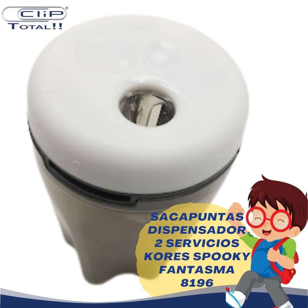 SACAPUNTAS DISPENSADOR 2 SERVICIOS KORES SPOOKY FANTASMA 8196