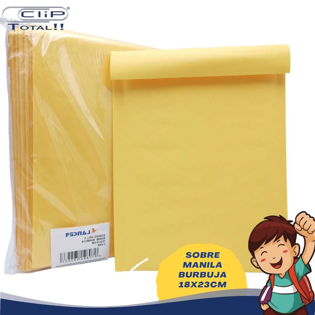 SOBRE MANILA BURBUJA 18X23  CM
