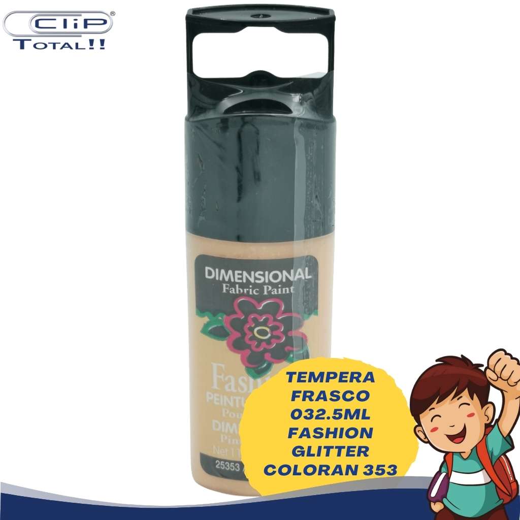 TEMPERA FRASCO 032.5ML FASHION GLITTER COLORAN 353
