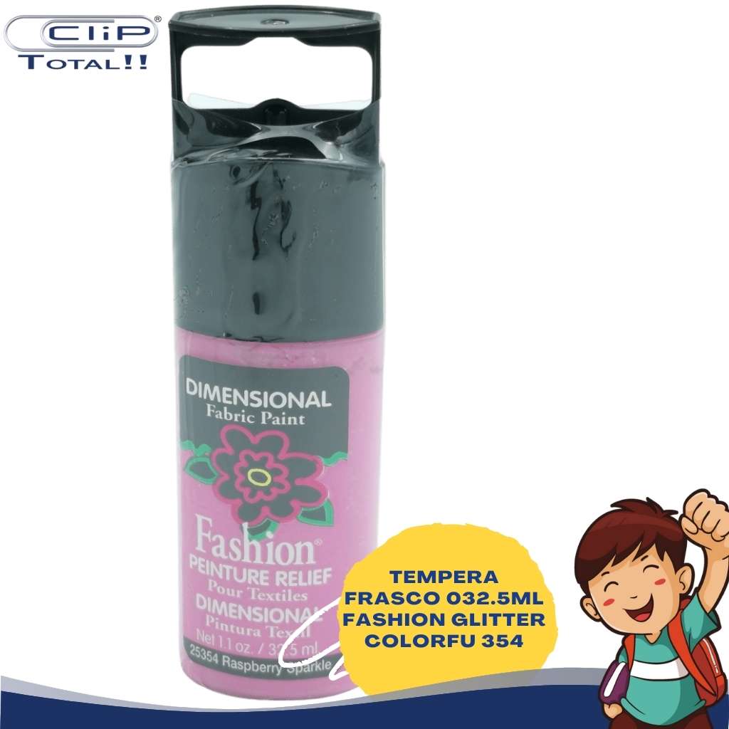 TEMPERA FRASCO 032.5ML FASHION GLITTER COLORFU 354
