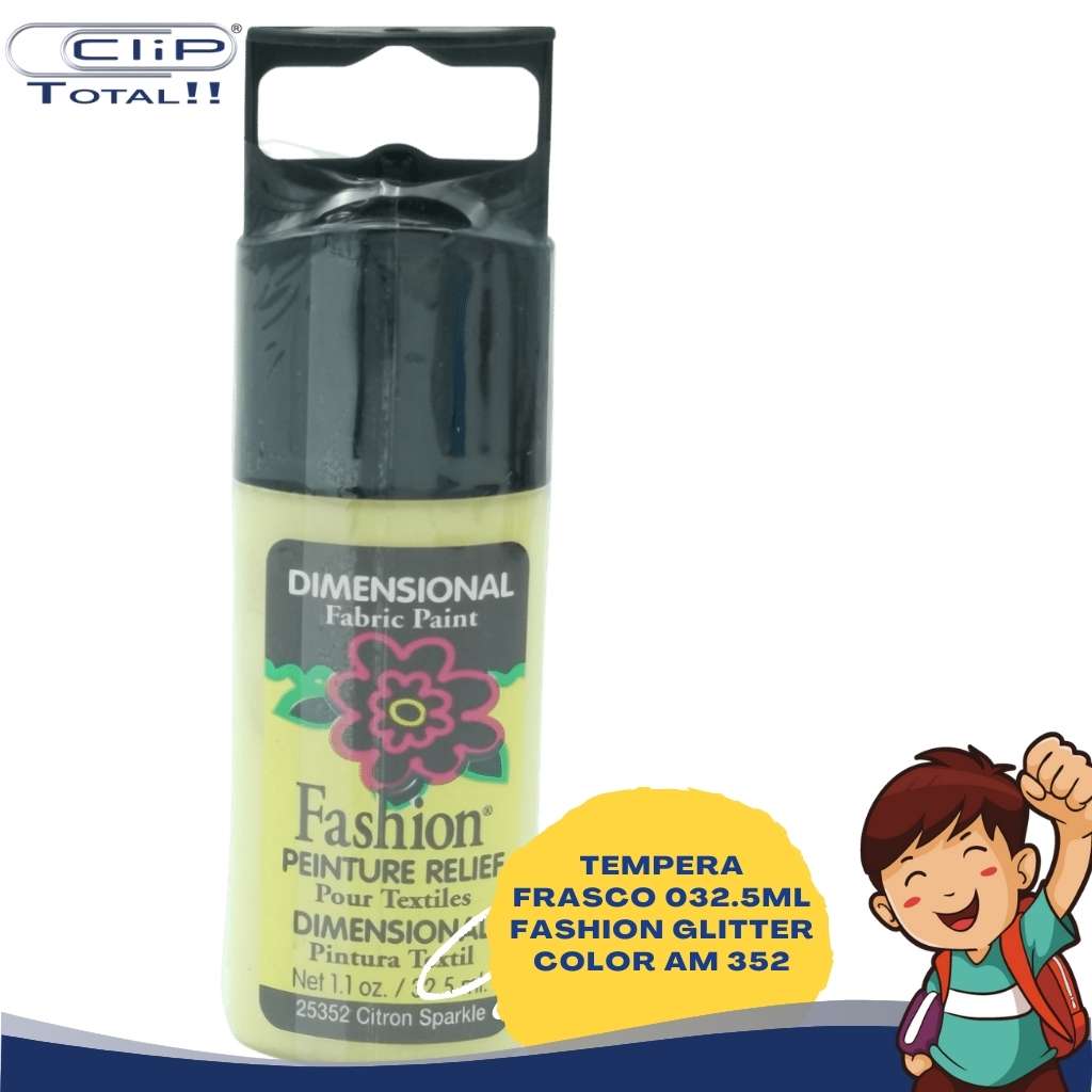 TEMPERA FRASCO 032.5ML FASHION GLITTER COLOR AM 352