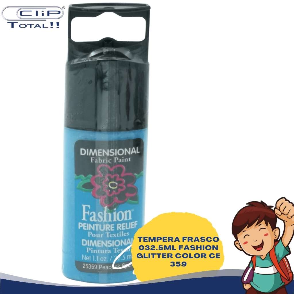 TEMPERA FRASCO 032.5ML FASHION GLITTER COLOR CE 359