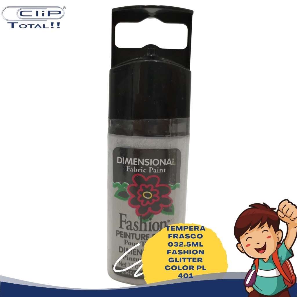 TEMPERA FRASCO 032.5ML FASHION GLITTER COLOR PL 401