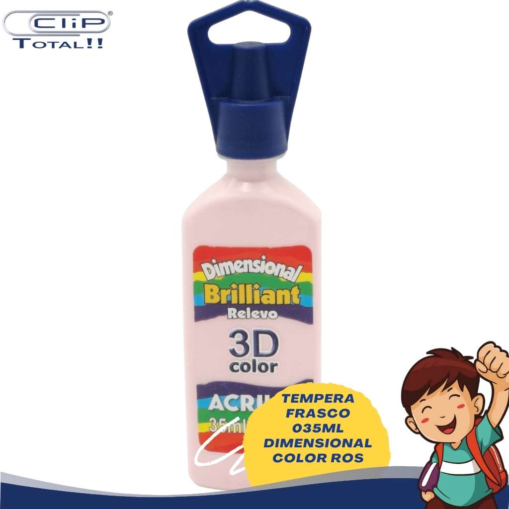 TEMPERA FRASCO 035ML DIMENSIONAL COLOR ROS