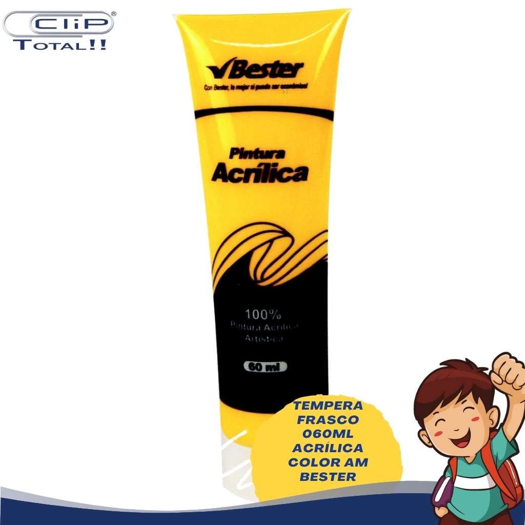 TEMPERA FRASCO 060ML ACRÍLICA COLOR AM BESTER