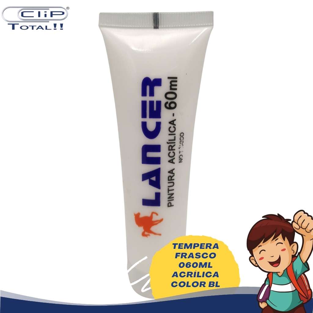 TEMPERA FRASCO 060ML ACRÍLICA COLOR BL LANCER