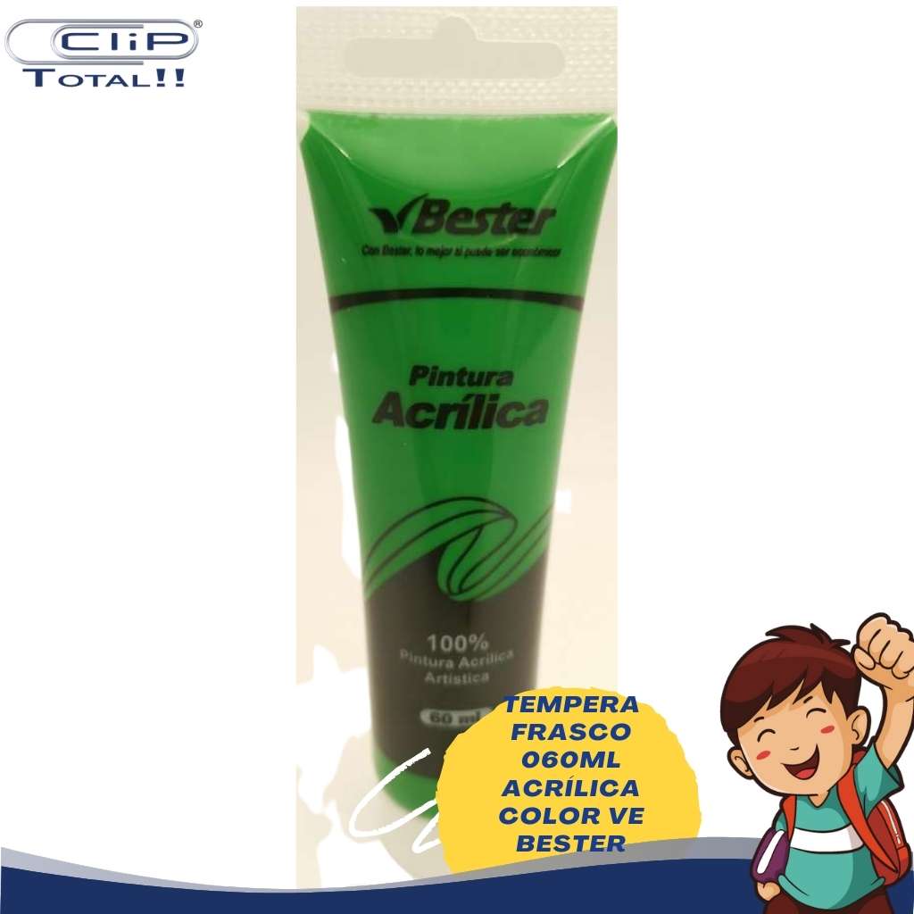 TEMPERA FRASCO 060ML ACRÍLICA COLOR VE BESTER