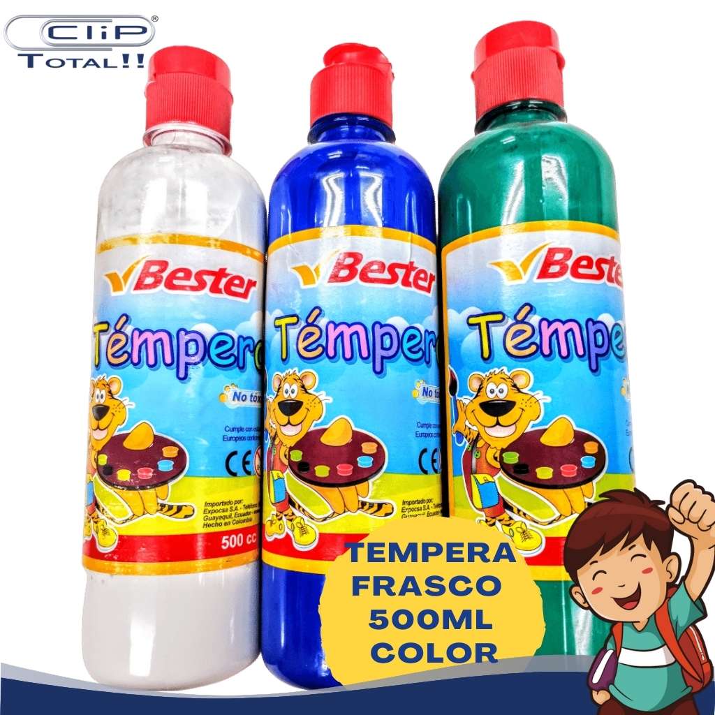 TEMPERA FRASCO 500ML COLOR