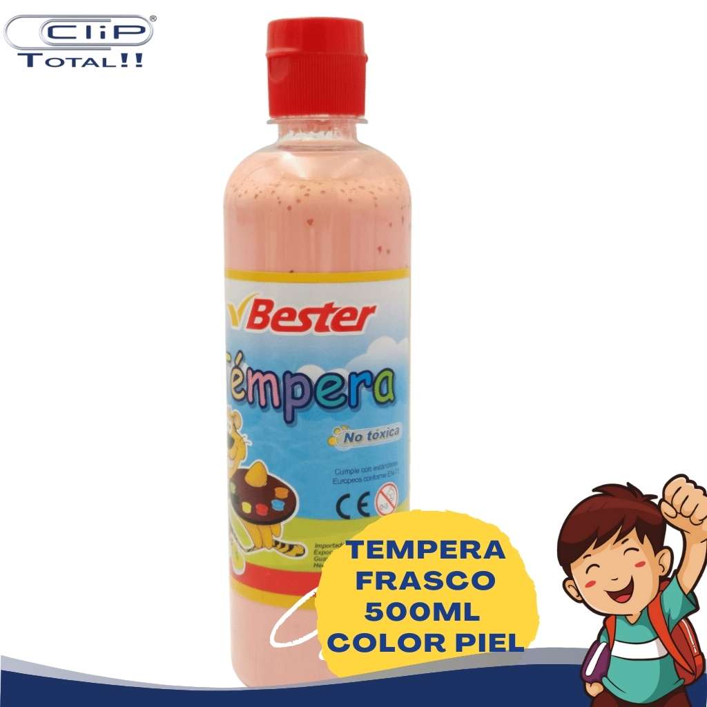 TEMPERA FRASCO 500ML COLOR PIEL BESTER